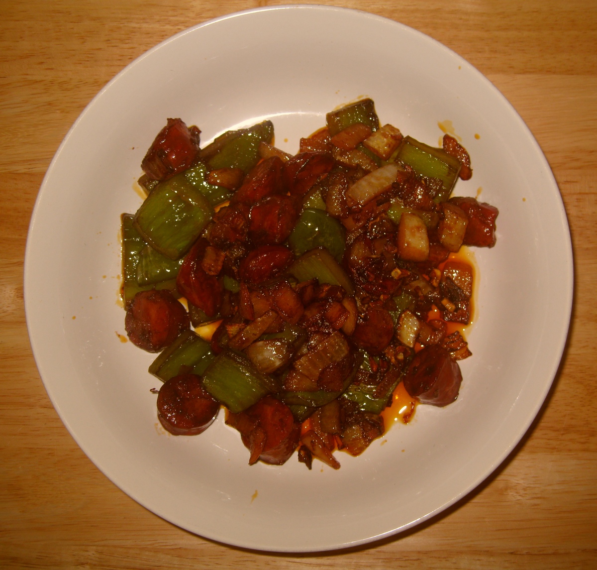 Chorizo With Peppers and Port