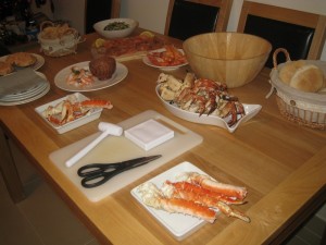 Christmas Eve Shellfish Feast - including crab, king crab, salmon and prawns
