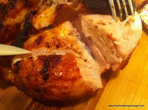 The end result - beautifully moist and tasty chicken